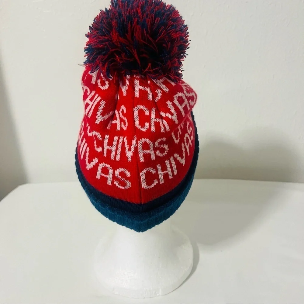 Icon Sports Chivas Unisex Pom Pom Winter Soccer Beanie Official Merchandise NWT